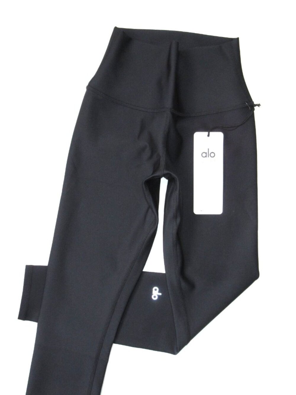 NWT Alo Yoga 7/8 High-Waist Airlift Legging in Black Stretch Workout XS - Picture 2 of 8